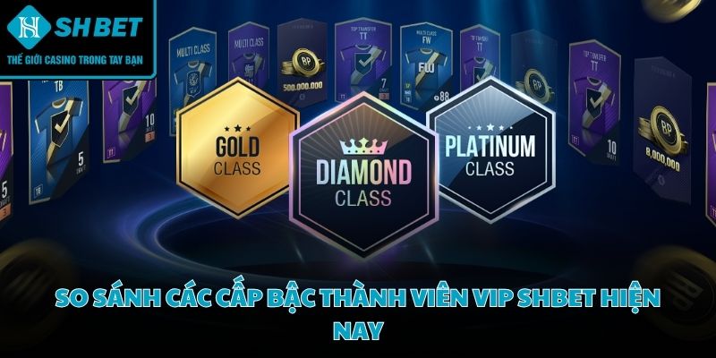 Thành viên VIP SHBET được phân chia thành nhiều phân khúc khác nhau